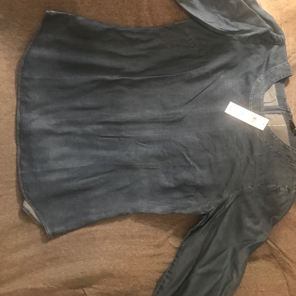 Ann Taylor Chambray Blouse